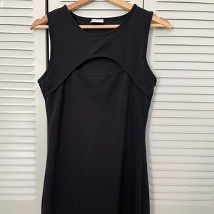 Livi by Olivia Rae black mini peekaboo dress.